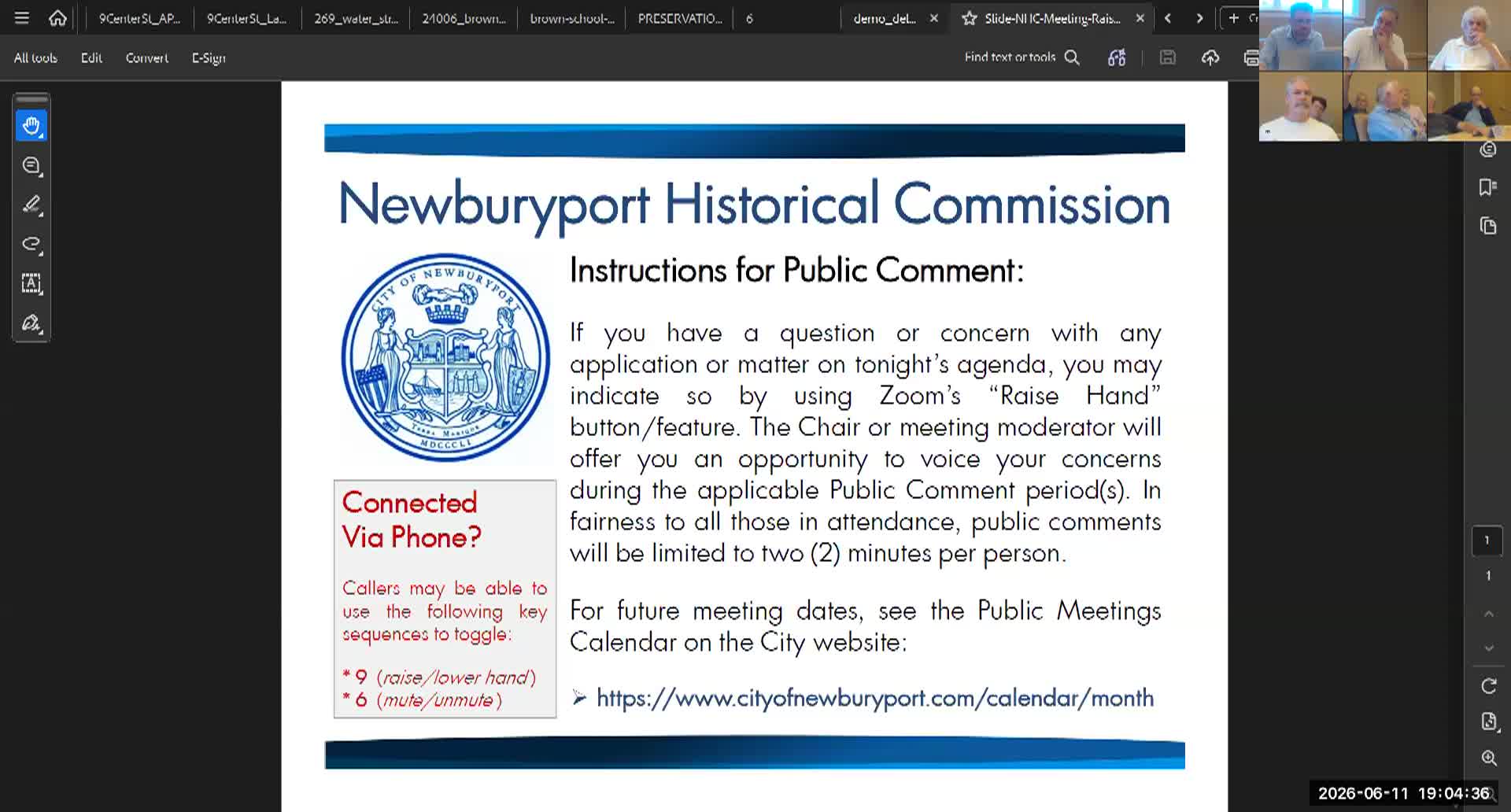 Thumbnail image for Newburyport Historical Commission 2026-06-11